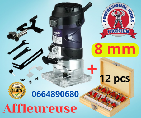 Makute Défonceuse  Affleureuse Trimmers Machine 8 mm  580W