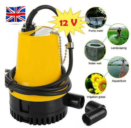 مضخة نقل الماء والسوائل متوفرة 12 و24 فولت