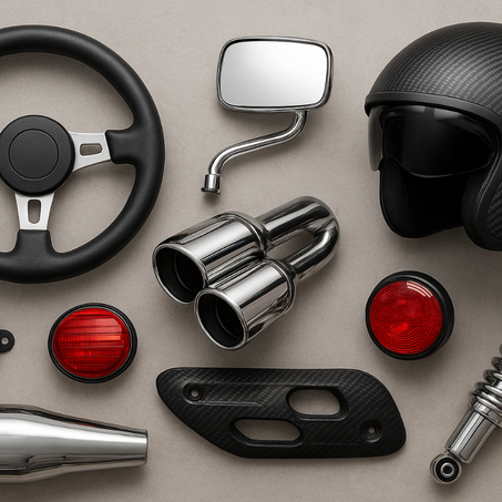 مستلزمات و إكسسوارات السيارة و الدرجة