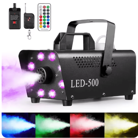 آلة دخان ديسكو ملونة ، قاذف ضباب ، دي جي ، عيد الميلاد ، حفل زفاف ، تأثيرات ضوء المسرح ، آلة الضباب ، من من من من المحتمل ، عن بعد     (%تخفيض 50)