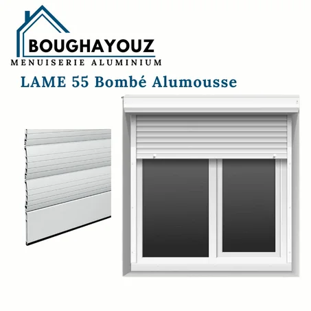 Lame 55 bombée alu mousse