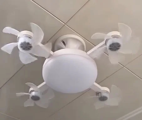 Ventilateur de plafond LED pour drone 1 Télécommande silencieuse à économie d'énergie de 1/4 pouces pour un design moderne pour la chambre à coucher, la cuisine et le salon