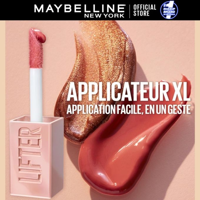 Maybelline لامع شفاه مرطب ولمعان فوري - غني بحمض الهيالورونيك - ليفتر لامع - لون: 002 ثلج