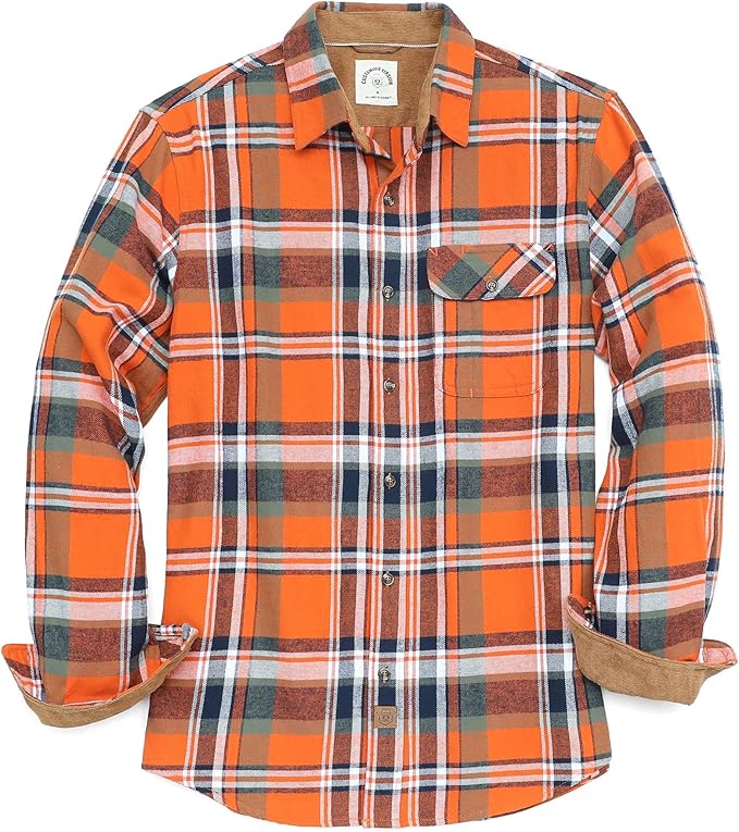 Chemise Flanelle Homme Chemise Homme Manches Longues Chemise A Carreaux Hommes 