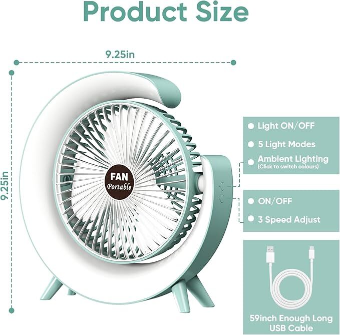 مروحه واباجوره fan portable