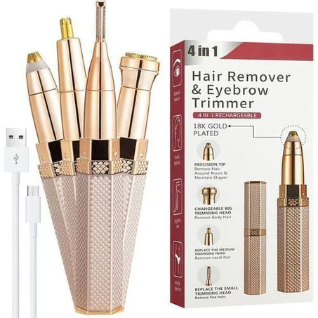 Epilateur facial électrique     (4 in 1)   آلة إزالة الشعر متعددة الوظائف للوجه والحواجب