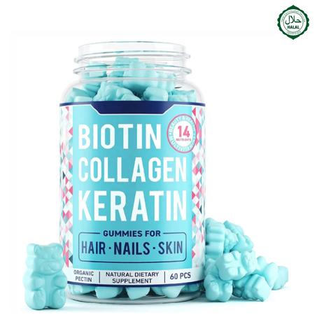 Beauty Boost Gummies: Biotin + Collagen + Keratin for Hair, Skin & Nails