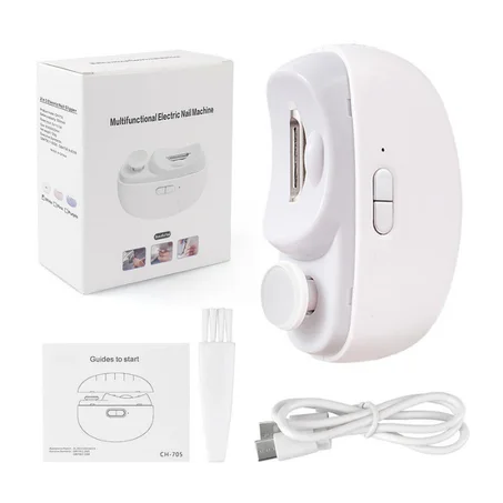 المقص الكهربائي الذكي للأظافر 3 في 1 – تقليم وتلميع آمن بدون جروح (الحل المثالي لكبار السن والأطفال)