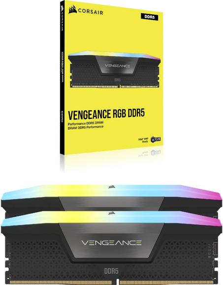 CORSAIR VENGEANCE 32GB (2 x 16GB) RGB DDR5 5600 MHz