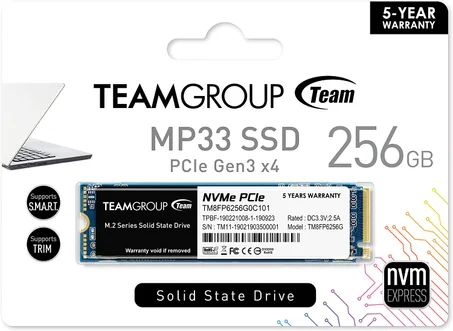 TEAMGROUP MP33 256GB NVMe PCIe