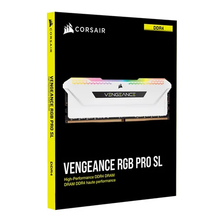 Corsair Vengeance RGB Pro SL 32GB Memory Kit (2 x 16GB), White