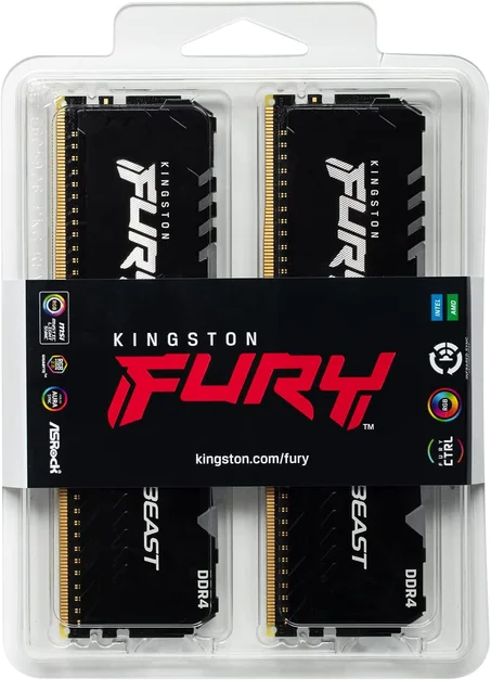 HyperX Fury RGB 32GB (16GB x2) DDR4 3600Mhz