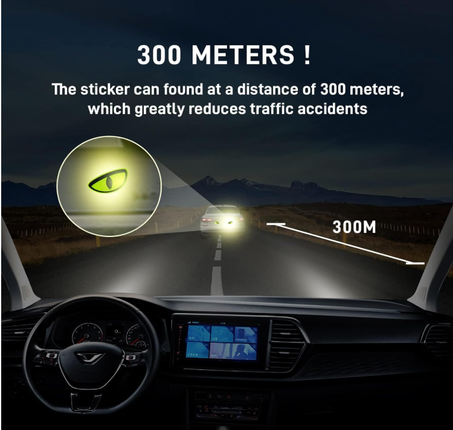 ملصقات عاكسة للضوء للسيارة زوجان من تحذير السلامة الليلية