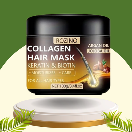 قناع الشعر بزيت الجوجوبا وزيت الأركان