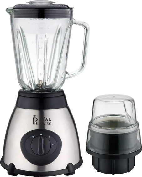 Royal Swiss® Blender 1030W – Mixeur Smoothie, Shake et Glace Pilée – Inox Durable – Bol 1,5 L