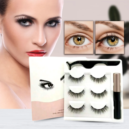 Eyeliner & 3 eyelashes