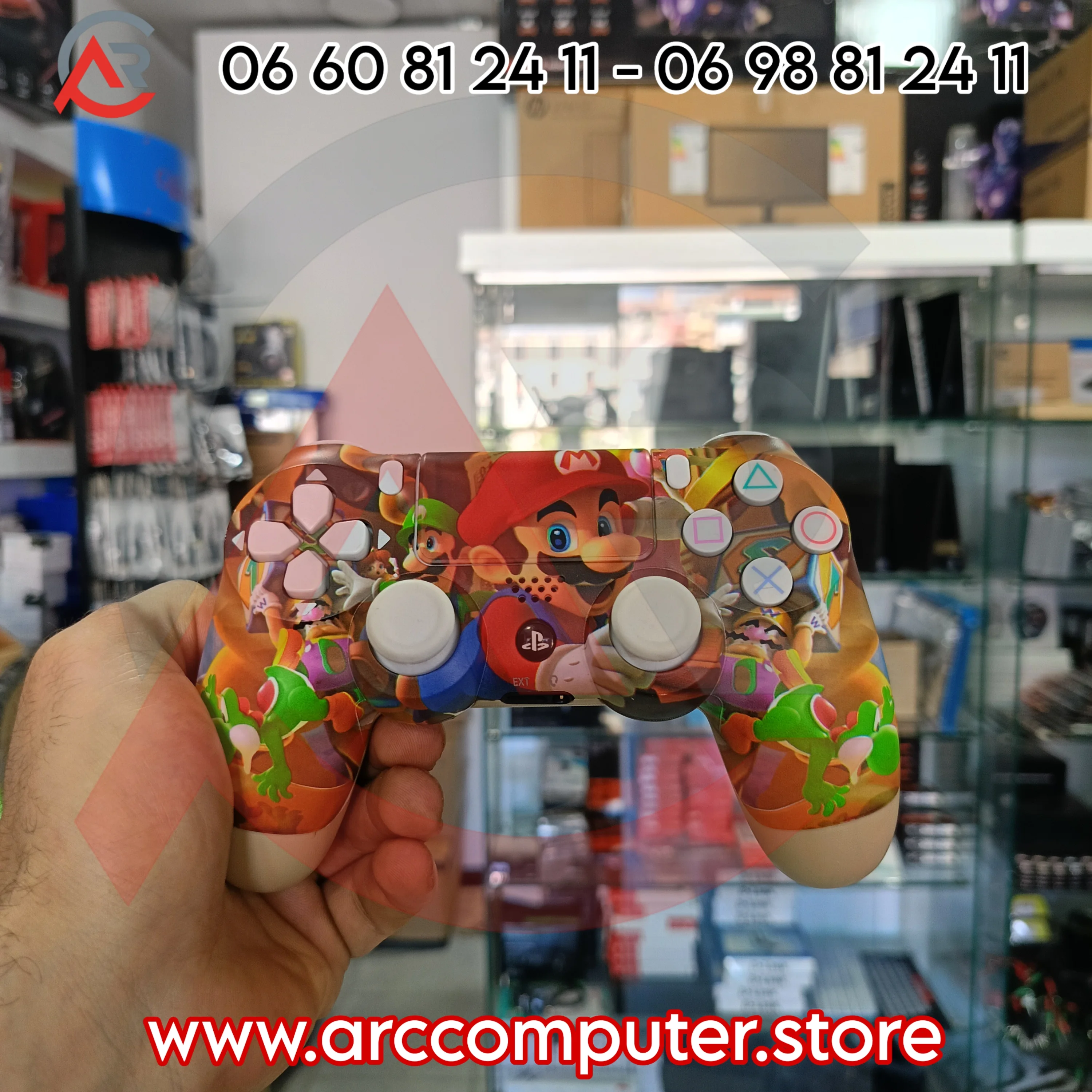 PS4 WIRELESS CONTROLLER MARIO