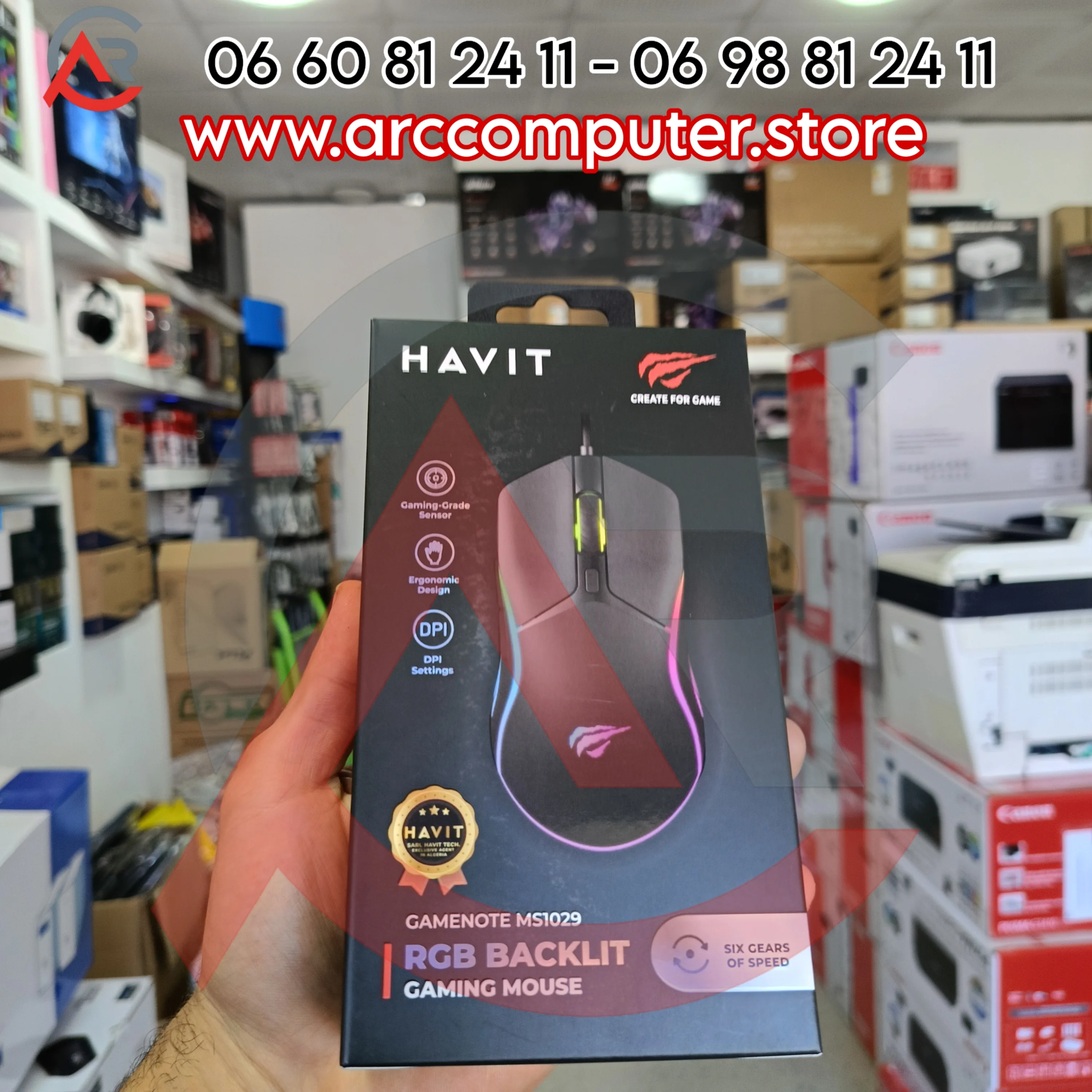 HAVIT GAMENOTE MS1029 GAMING RGB