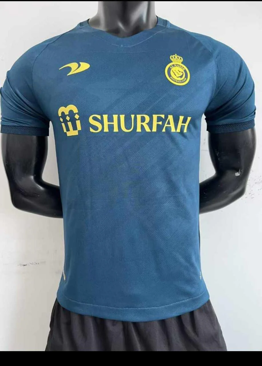 RONALDO 7 al nasser blue jersey 2024 kids size