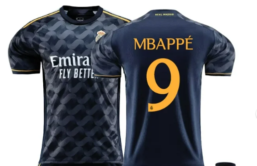 Mbape number 9 real madrid black kids size