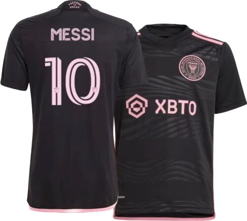 Messi jersey soccer 2024 inter miami Black  kids size