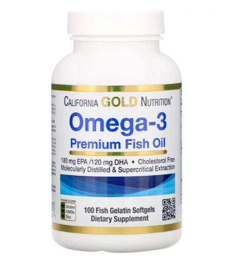 California Gold Nutrition, oméga 3, 100 capsules à enveloppe molle