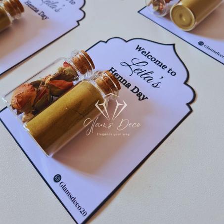 بطاقات حنة ورد