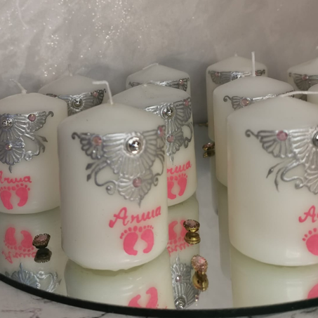 توزيعات شموع مولودة