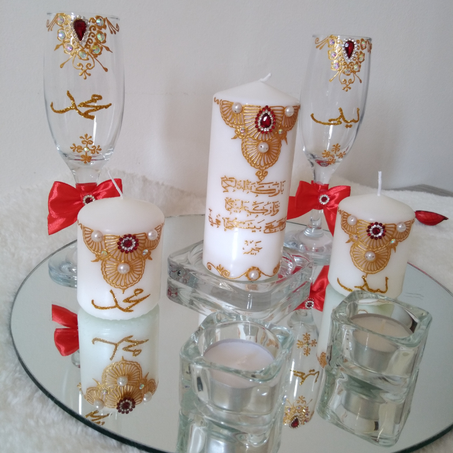 Pack Bougies en Rouge