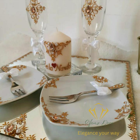 Pack white & Gold pour fiançailles