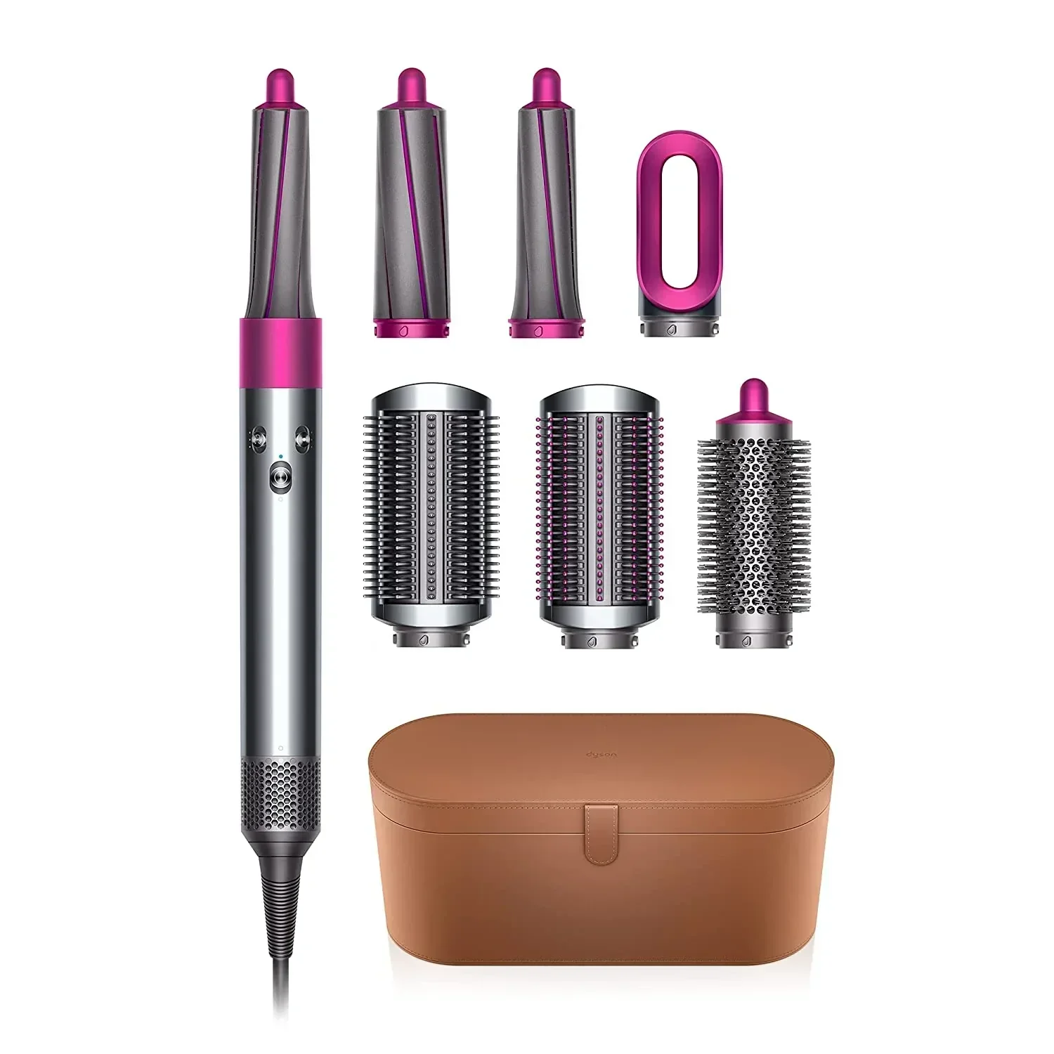 Dyson Airwrap Hair Style (Nickel/Fuchsia)