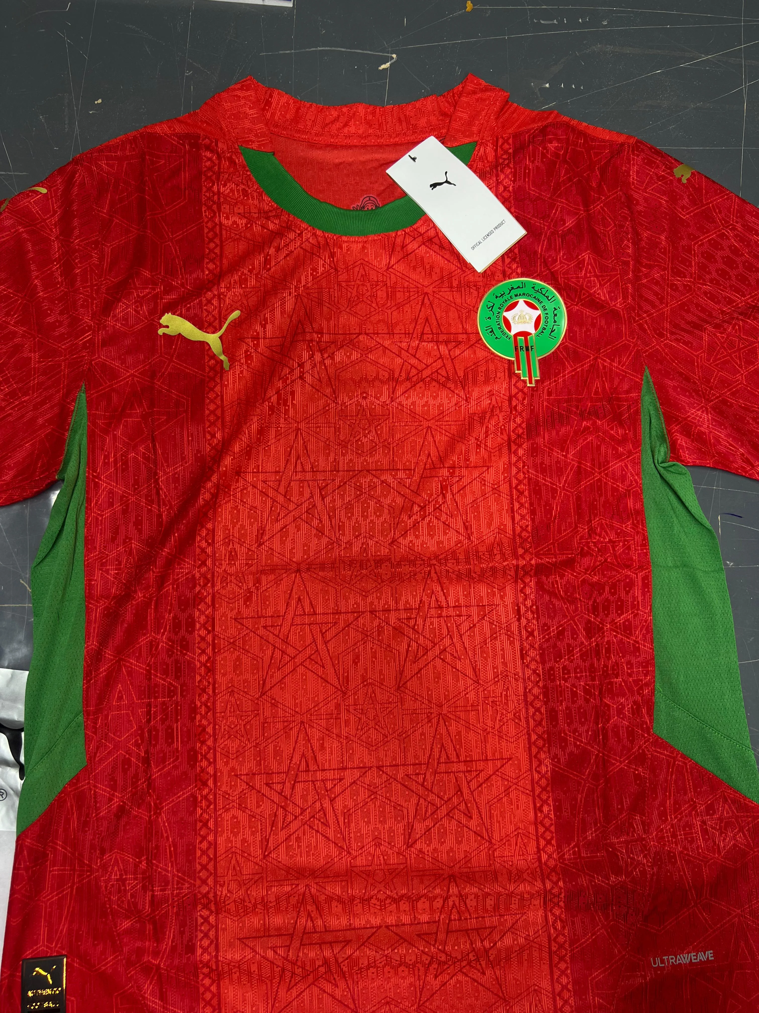 قميص المنتخب المغربي الرسمي – Puma UltraWeave مع إضافة الاسم والرقم