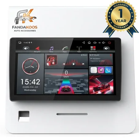 شاشة سيارة 9 إنش 4K Android 15 (2GB + 64GB) مع CarPlay وAndroid Auto + GPS + Bluetooth