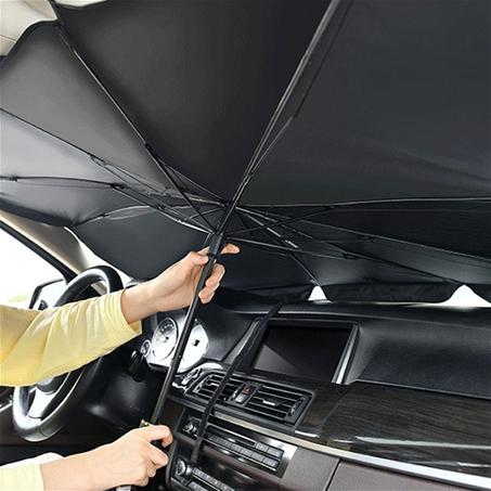 Parapluie de protection solaire pour voiture.