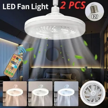 LED  مروحة سقف متعددة الوظائف مزودة بإضاءة جهاز تحكم عن بعد