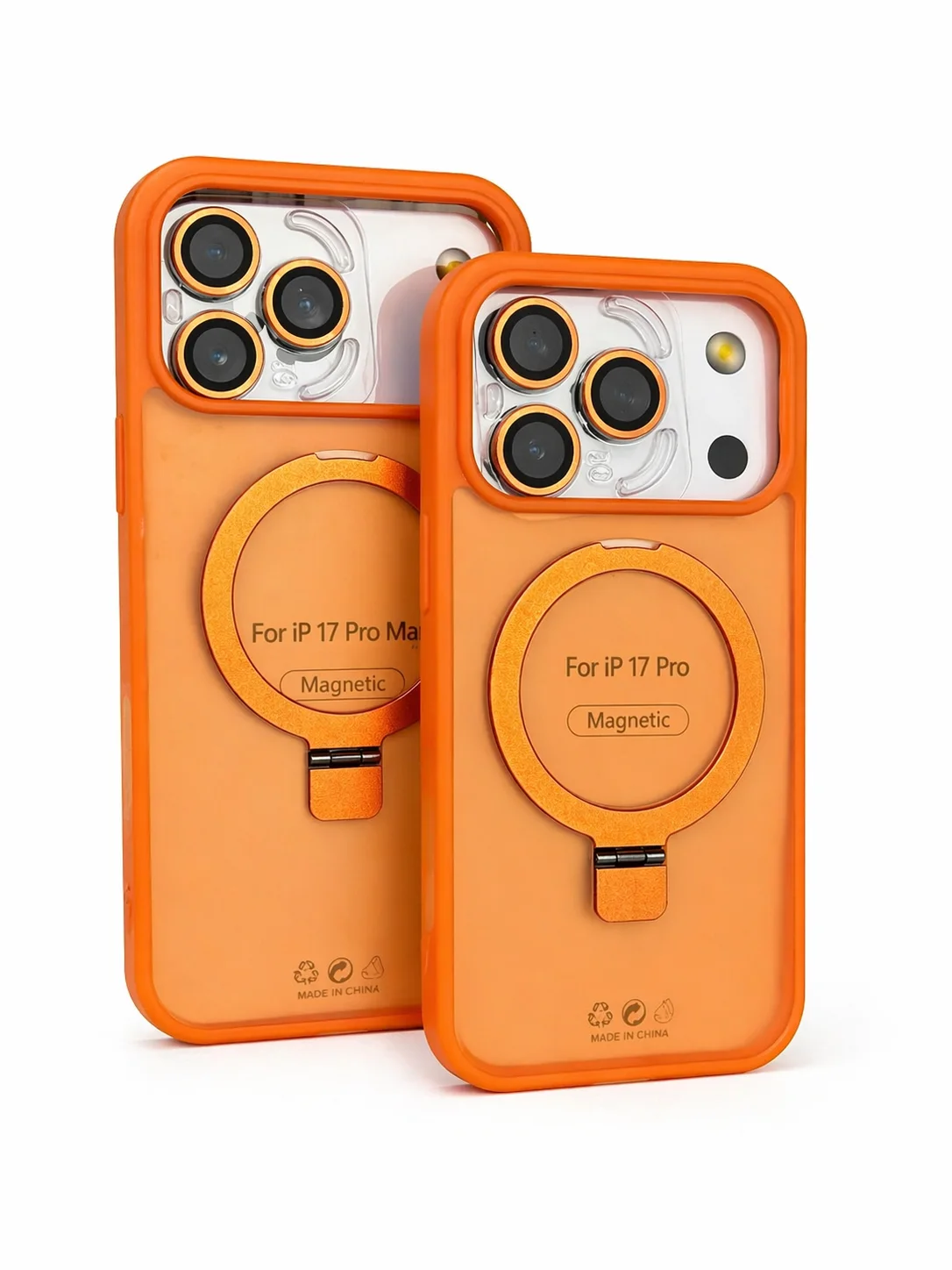 Case Orange Avec Protege Camera
