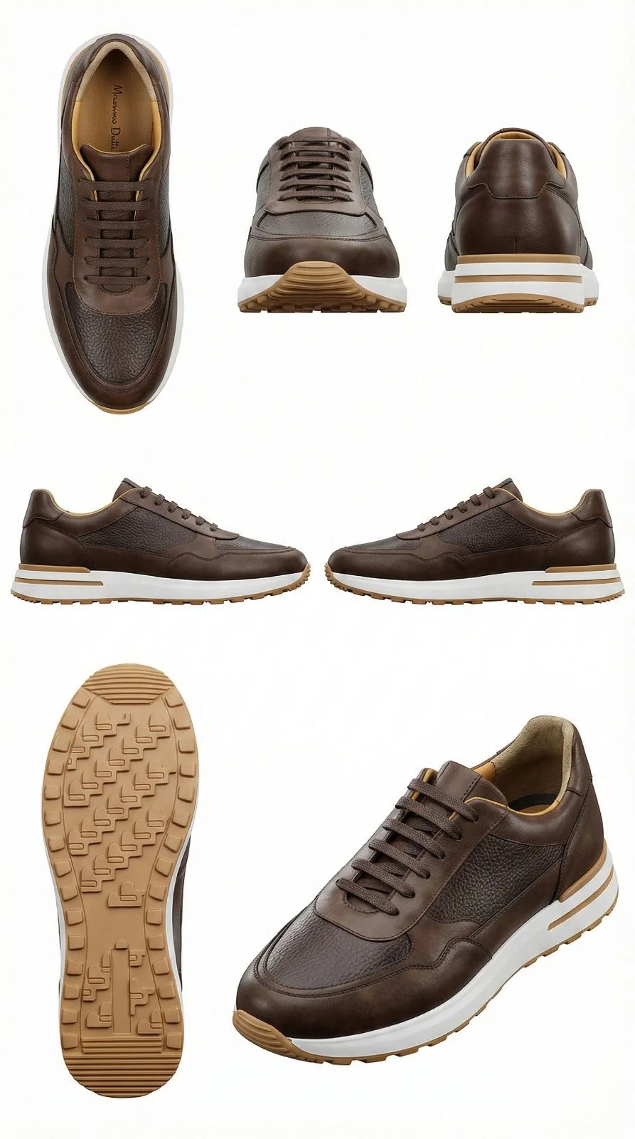 Chaussure en Cuir marron