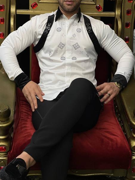 Chemise ajustée à Strass (LV)