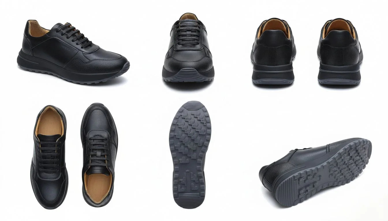 Baskets en Cuir Robuste