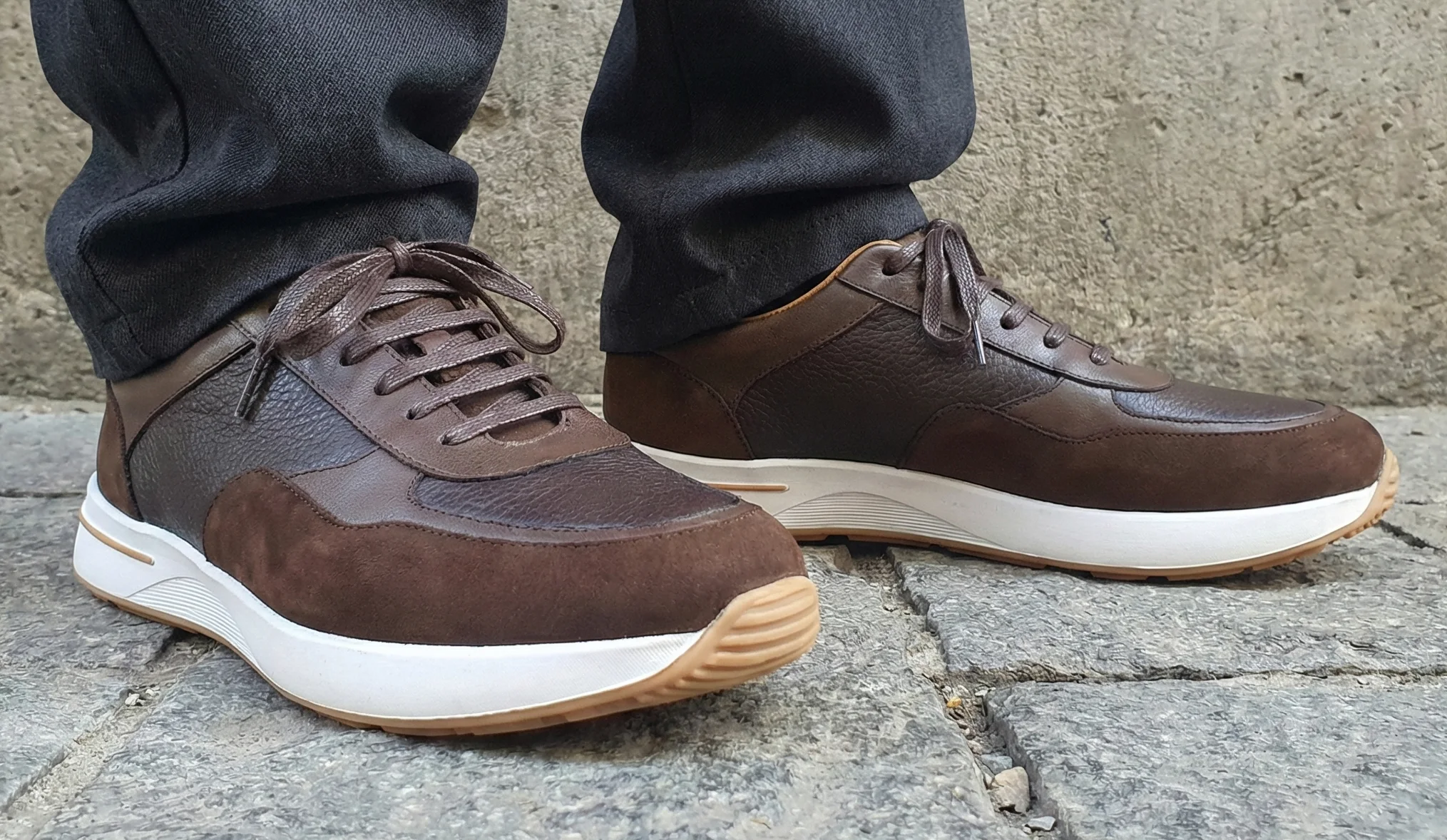 Chaussure en Cuir marron