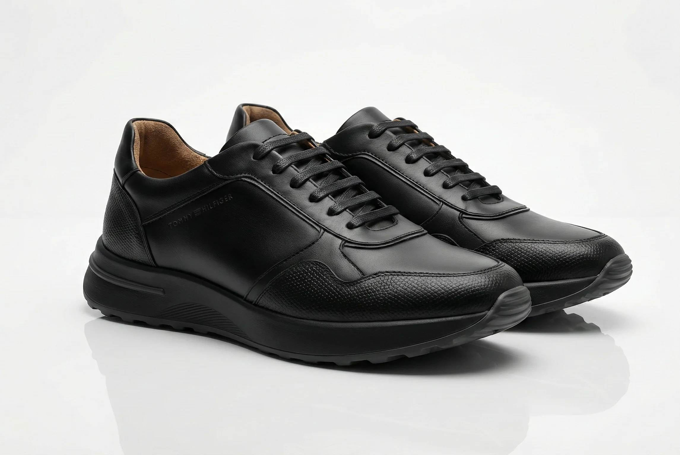 Baskets en Cuir Robuste