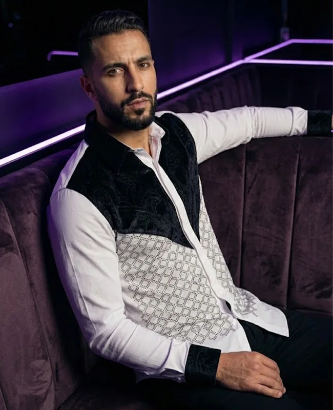 Chemise Homme De Luxe Bicolore Velours