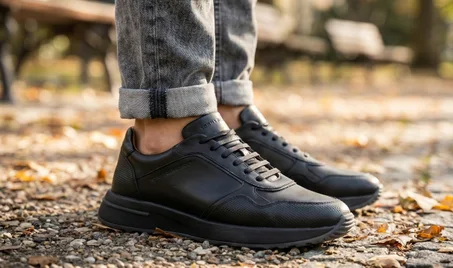 Baskets en Cuir Robuste