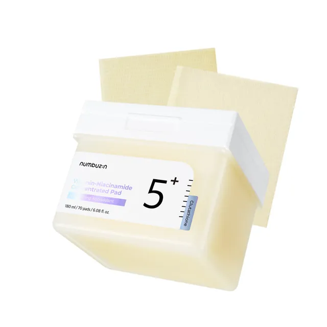 numbuzin - No.5+ Glutathione Vitamin-Niacinamide Concentrated Pad - Disques concentrés en vitamines et niacinamide