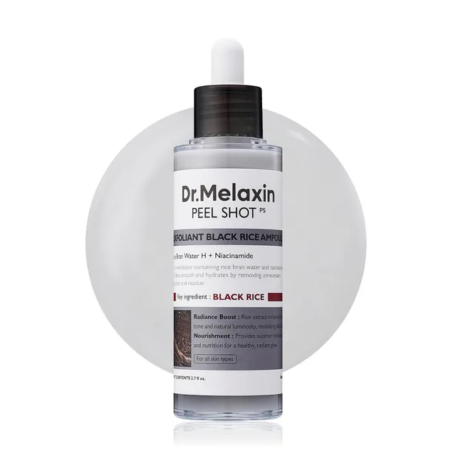 Dr.Melaxin - Peel Shot Exfoliant Black Rice Ampoule - Ampoule exfoliante au riz noir
