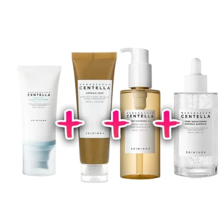 SKIN 1004 MADAGASCAR CENTENLLA LIGHT CLEANSING OIL 200 ML + SKIN1004 - Madagascar Centella Tone Brightening Capsule Ampoule. 100ml+ SKIN 1004 - Madagascar Centella Ampoule - 100m l+ SKIN 1004