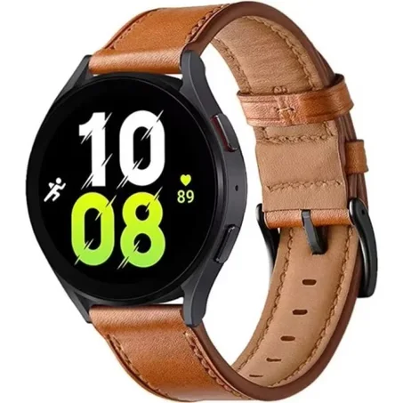حزام ساعة جلدي 22 ملم لساعة Amazfit Balance الذكية، سوار سريع الإصدار لملحقات ساعة Amazfit Balance