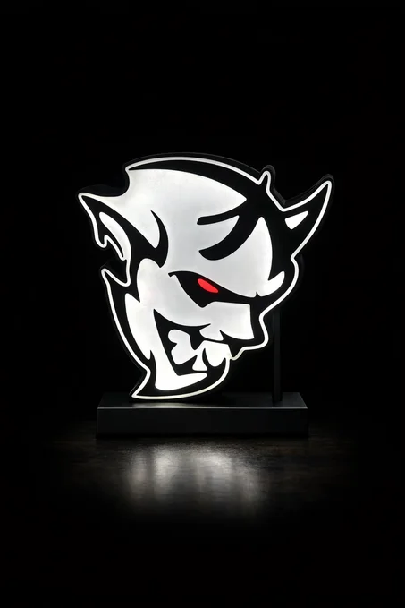 LOGO DODGE DEMON LUMINEUX