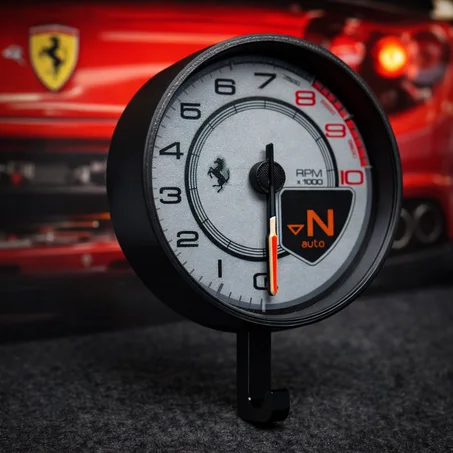 PORTE CLE MURAL TACHYMETRE FERRARI