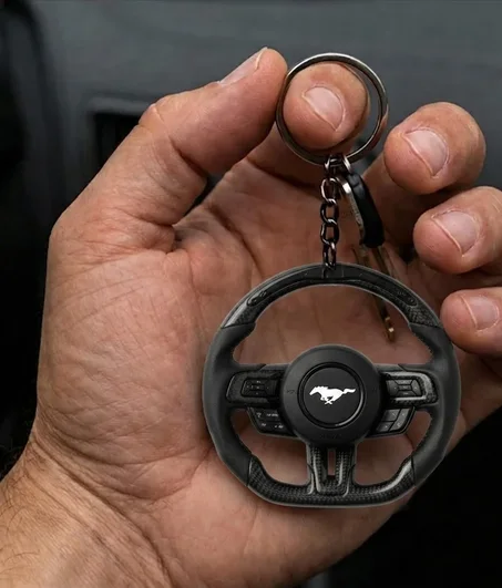 PORTE CLÉ VOLANT MUSTANG